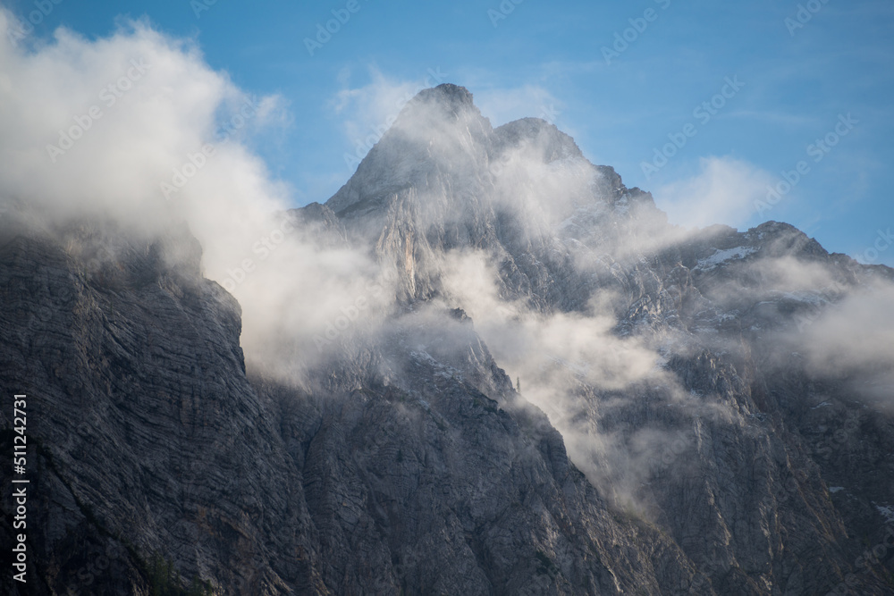 Mountains above Krma valey in Julian Alps