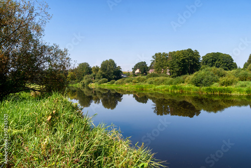 Ujście Biebrzy do Narwi w okolicy Wizny, Podlasie, Polska