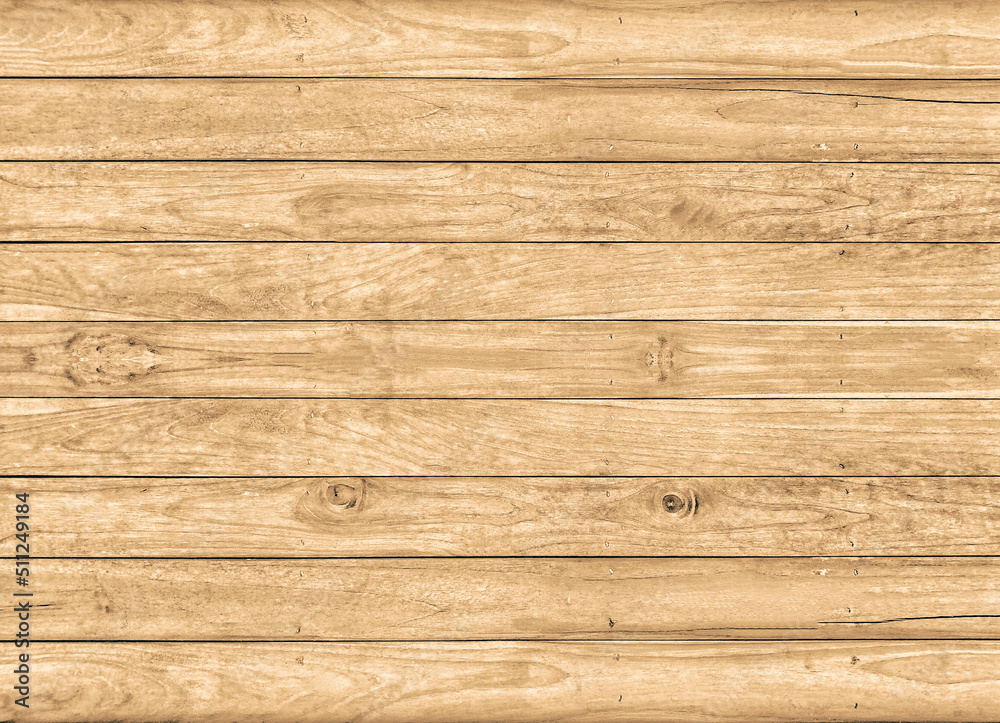 Fototapeta premium Old light color wood wall for seamless wood background and texture.