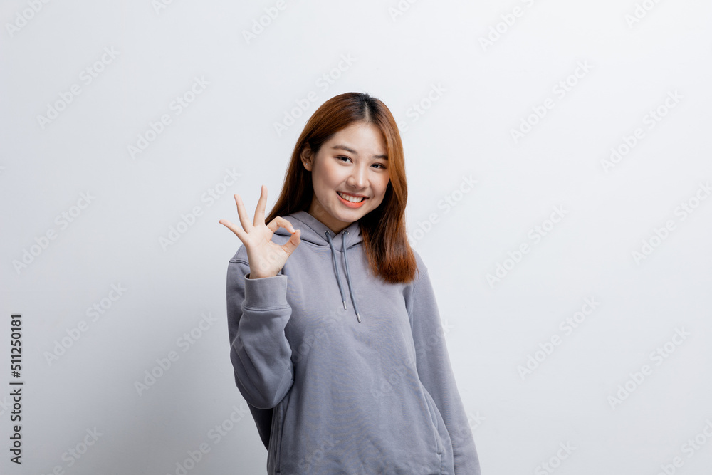 Beautiful Asian woman gesturing for advertisement editing on isolated background, portrait concept used for advertisement and signage, isolated over white background, copy space. Beautiful Asian woman gesturing for advertisement editing on isolated background, portrait concept used for advertisement and signage, isolated over white background, copy space.