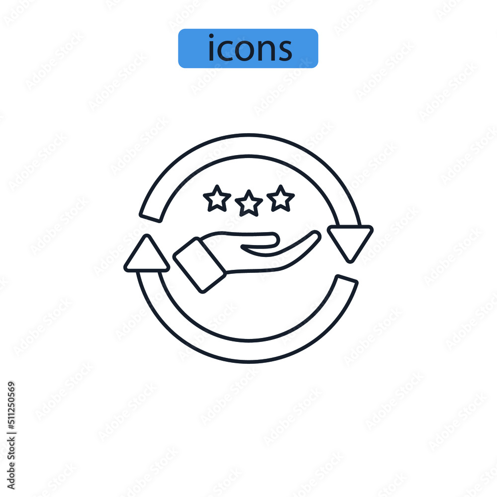 Values icons symbol vector elements for infographic web Values icons symbol vector elements for infographic web