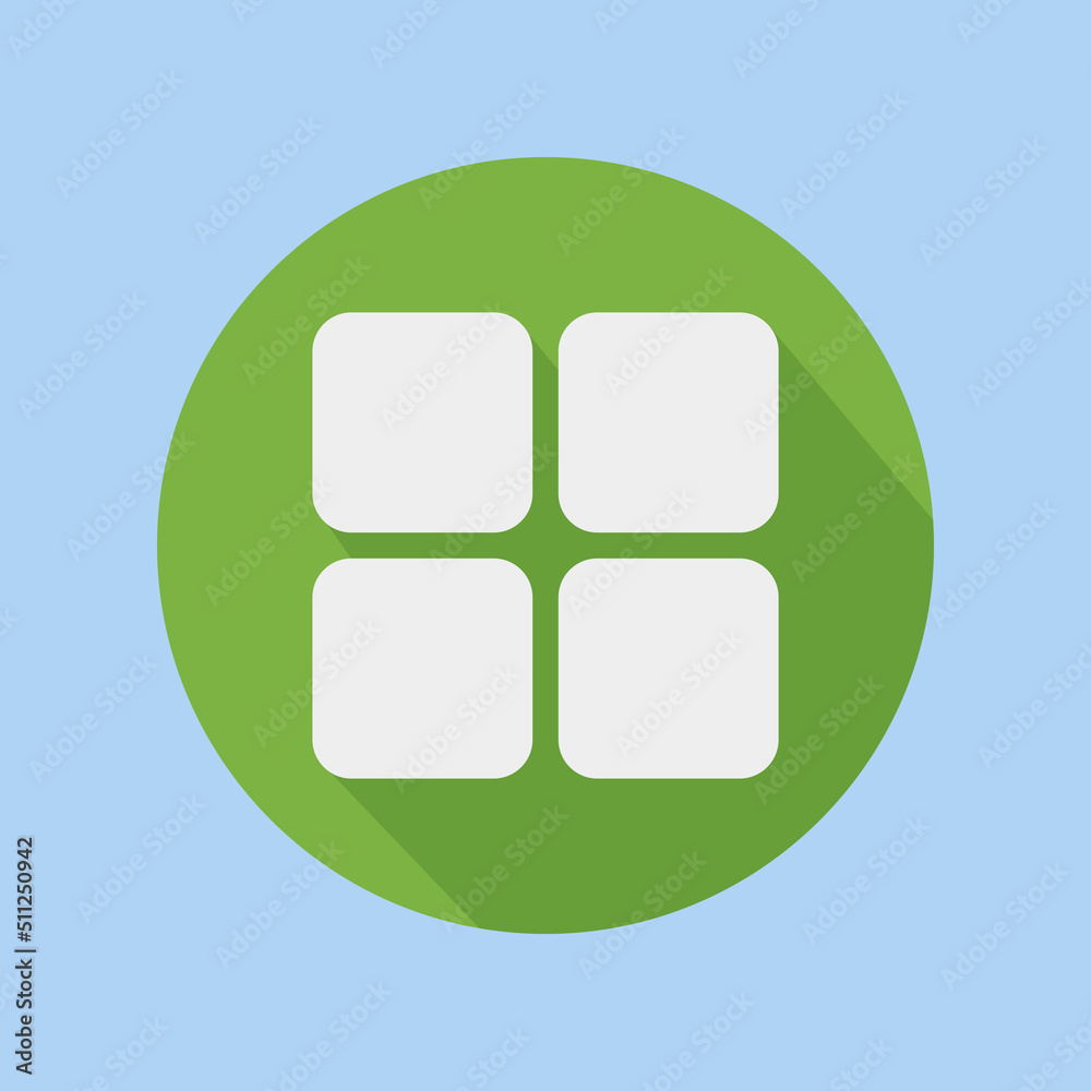 Menu icon in flat style about user interface, use for website mobile app presentation Menu icon in flat style about user interface, use for website mobile app presentation