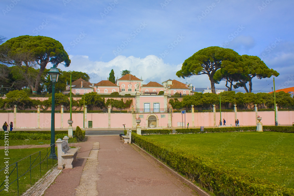 National Palace of Belém - residence for the Portuguese Republic president in Lisbon, Portugal	