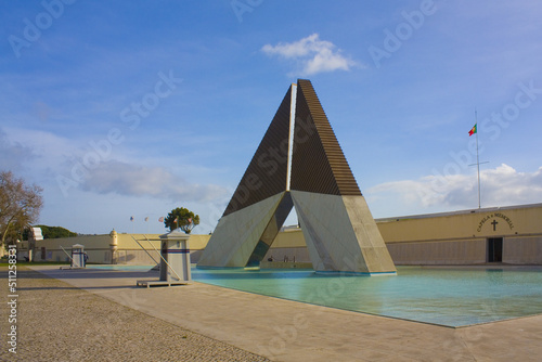 National memorial monument to the Portuguese soldiers fallen in Africa during the 1961-1975 (Aos Combatentes do Ultramar) in Belem at Lisbon