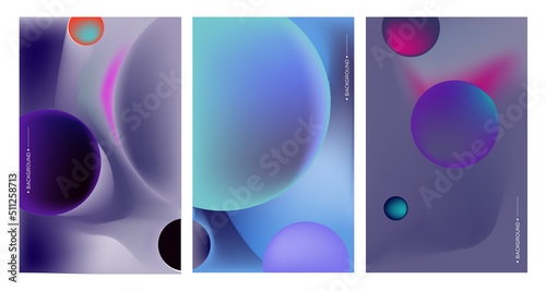 Colorful abstract fluid and geometric background. Space and Galaxy background illustration. Vector banner template.