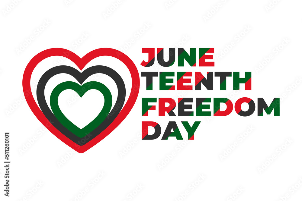 	
Juneteenth African-American Freedom Independence Day. Freedom or Emancipation day. Design for Banner, Background and others. Vector illustration