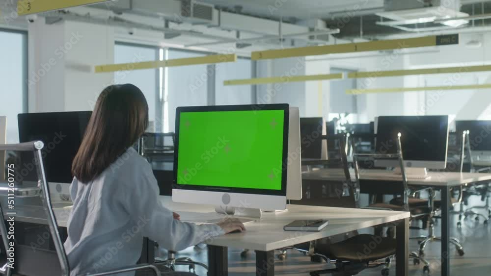 Business Woman Hands Working Internet on Pc Computer On Desk. Girl Hands Surfing on Green Screen Notebook. Female Freelancer Searches For Information on The Internet Business Woman Hands Working Internet on Pc Computer On Desk. Girl Hands Surfing on Green Screen Notebook. Female Freelancer Searches For Information on The Internet