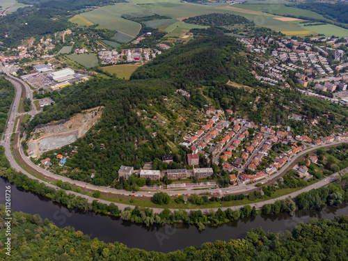 Stadtteil Komein von oben, Brünn, Tschechische Republik photo