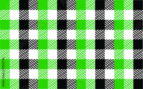 green and black checkered pattern