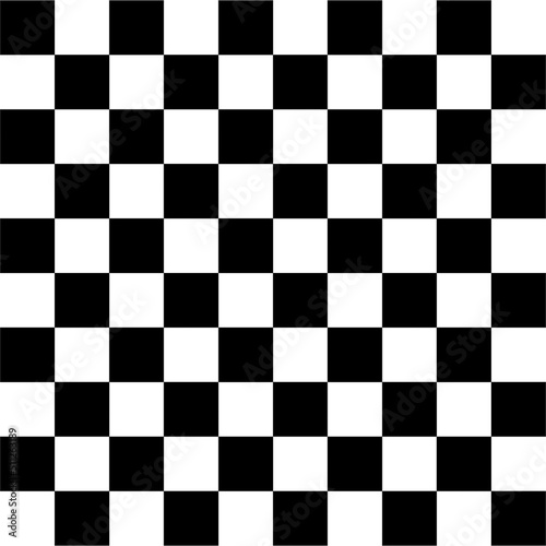 Seamless Checkered Geometric pattern. Memphis vector design.
