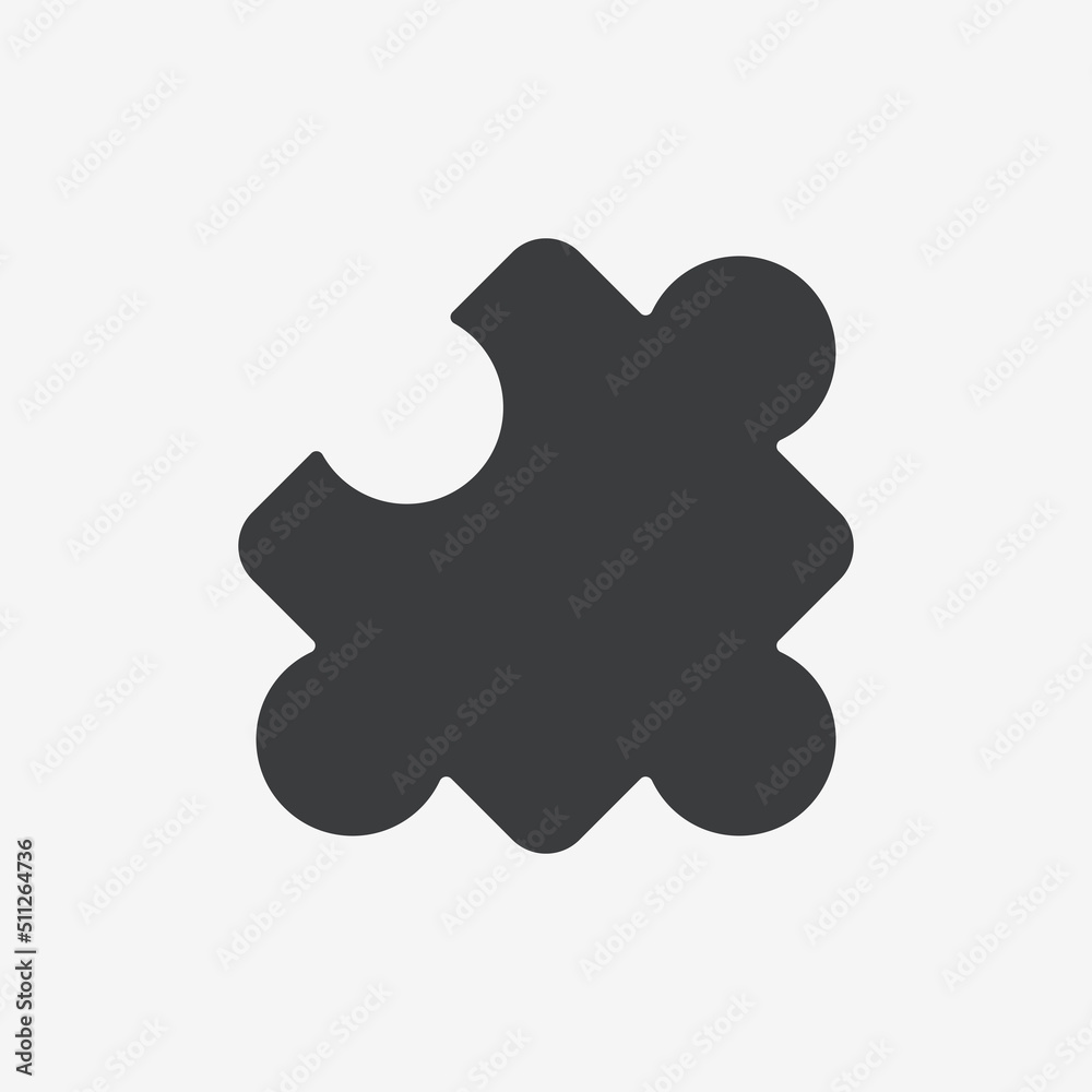 Puzzle Piece Flat Design Icon Puzzle Piece Flat Design Icon