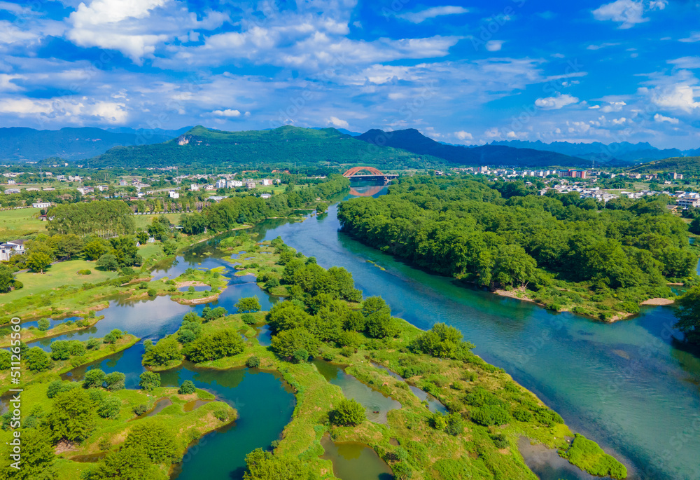 Natural scenery of Lijiang River in Guilin, Guangxi, China Natural scenery of Lijiang River in Guilin, Guangxi, China