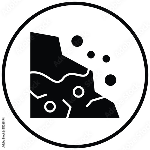 Snow Avalanche Icon Style