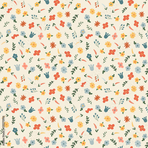 Colorful seamless pattern. Bright abstract shapes