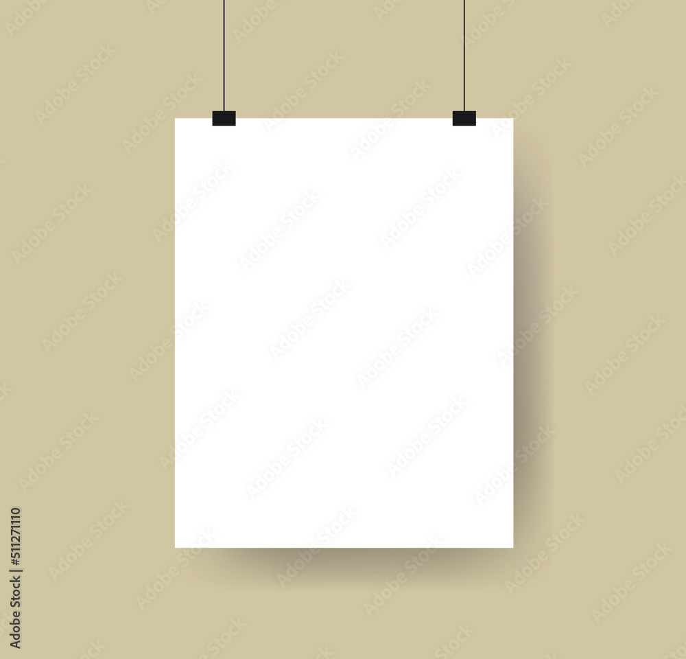 Blank Hanging Mockup Template Realistic A3 A4 Poster Banner Announcement Display Flyer Backdrop Product Presentation Exhibition Showcase Promotion Blank Hanging Mockup Template Realistic A3 A4 Poster Banner Announcement Display Flyer Backdrop Product Presentation Exhibition Showcase Promotion