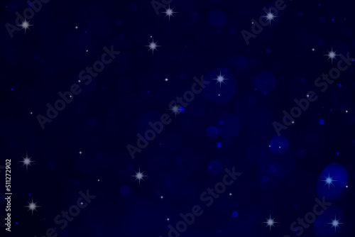 Deep blue navy bokeh glitter background Ideal as wallpaper, banner, Christmas them, brochure etc.,