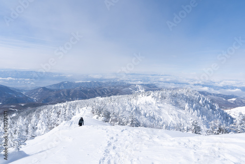 四阿山 冬 登山