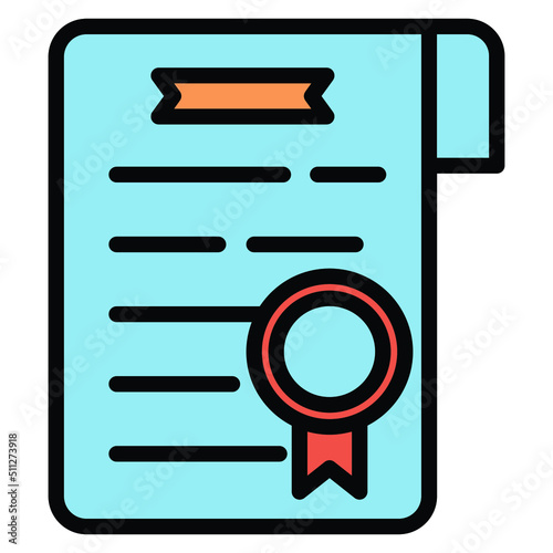 business licence Vector icon which is suitable for commercial work and easily modify or edit it

