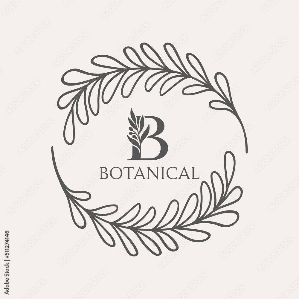 Fototapeta premium Beauty Spa Healthy botanical floral Logo Premium Vector Design