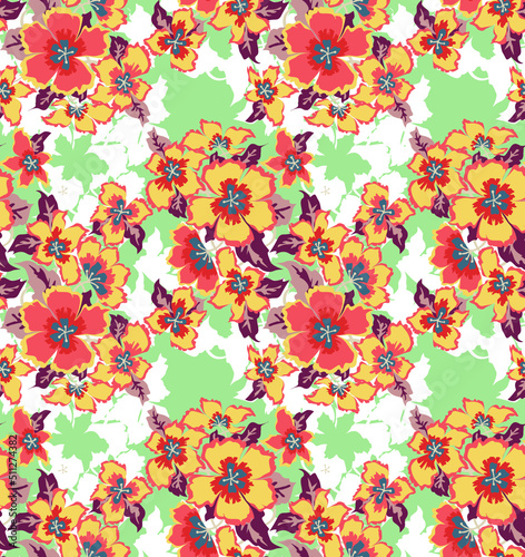 graphic floral seamless pattern. Vector illustration pattern design for printing and decoration