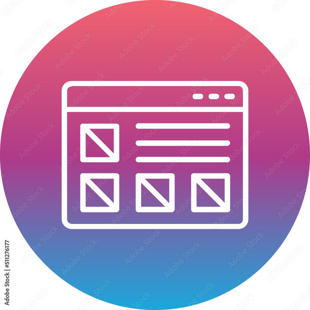 Wireframe Icon Wireframe Icon