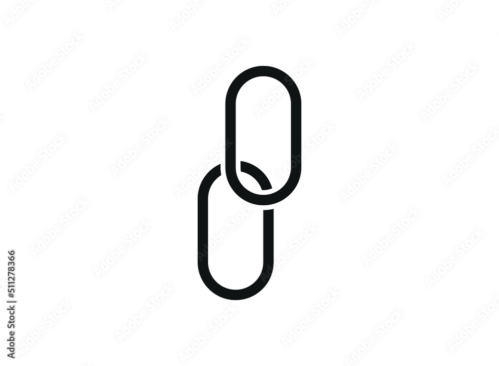 Chain icon. Simple element illustration. Chain symbol design template. Chain icon. Simple element illustration. Chain symbol design template.