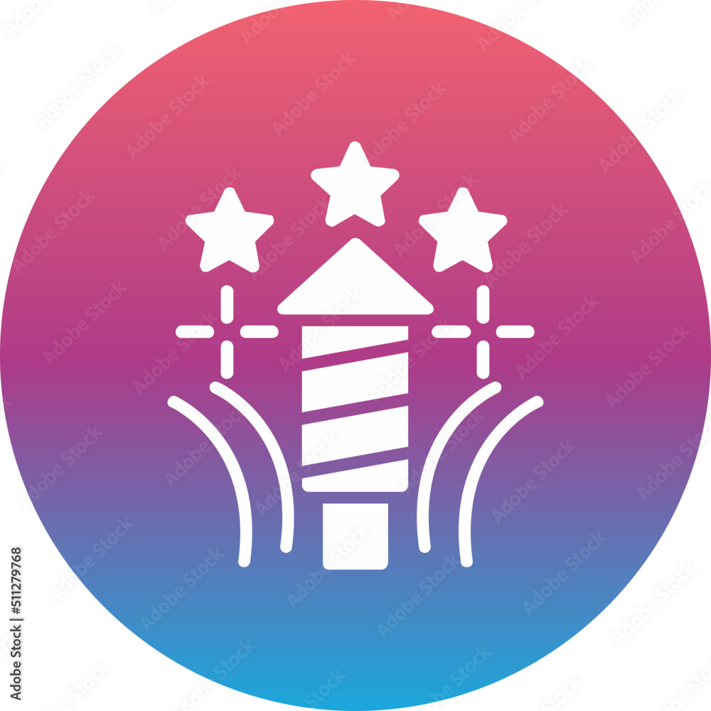 Fototapeta premium Fireworks Icon