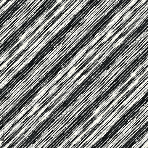Monochrome Wood Grain Textured Diagonal Striped Pattern