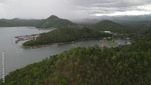 Srinagarindra Dam and Sinakharin Lake, Kanchanaburi, Thailand photo