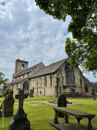 The parish church of Saint Mary and All Saints Whalley Lancashire England. Incredible old church and grounds. 