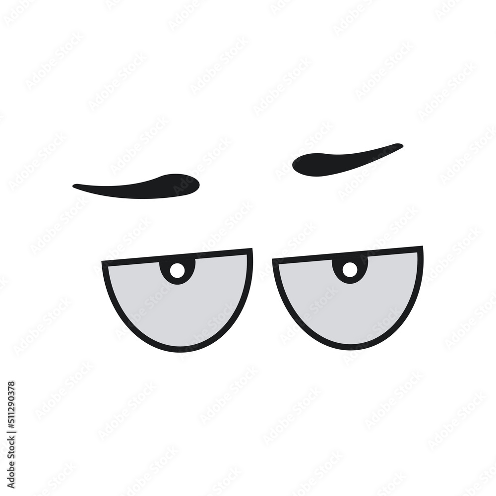 Comic eye cartoon vector illustration expression character icon. Face emotion element symbol fun. Cute and happy eyebrow humor look person. Eyeball emoticon looking art isolated white and human sign Comic eye cartoon vector illustration expression character icon. Face emotion element symbol fun. Cute and happy eyebrow humor look person. Eyeball emoticon looking art isolated white and human sign
