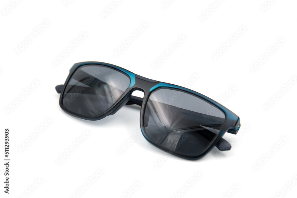 Black sunglasses isolated on white background Black sunglasses isolated on white background