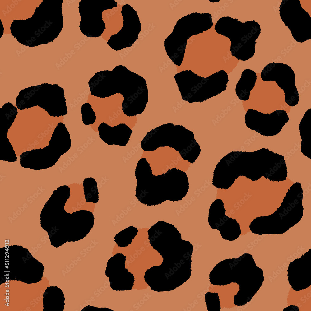 Abstract modern leopard seamless pattern. Animals trendy background. Beige decorative vector stock illustration for print, card, postcard, fabric, textile. Modern ornament of stylized skin
