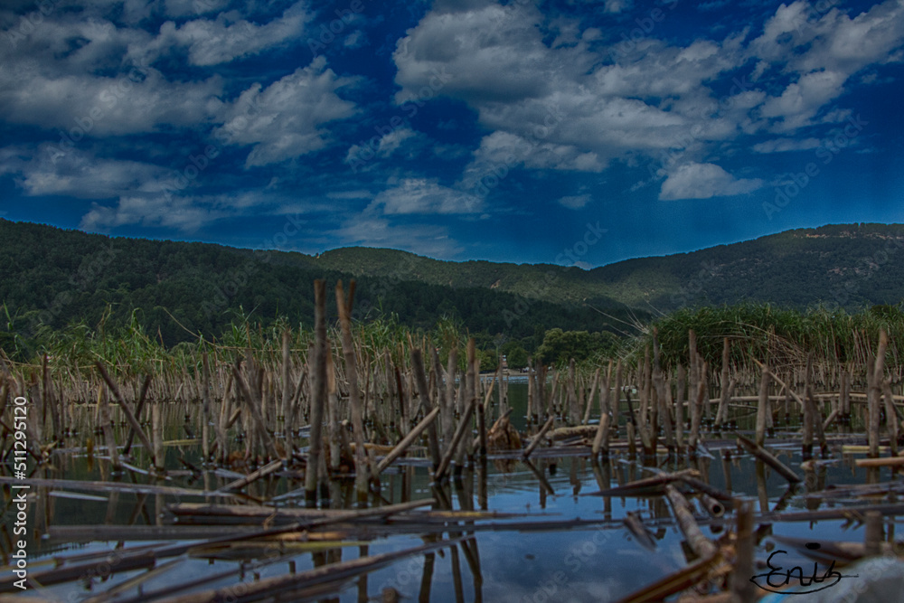 Fototapeta premium lake and sky