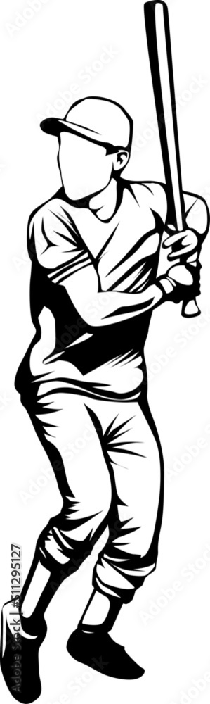 a vector silhouette illustration with a baseball athlete hitting the ball. a vector silhouette illustration with a baseball athlete hitting the ball.