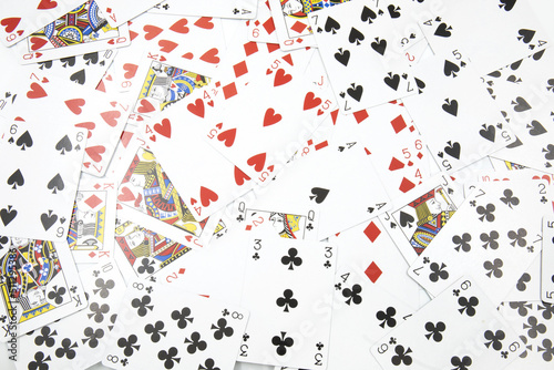 Playing Cards for poker and gambling background