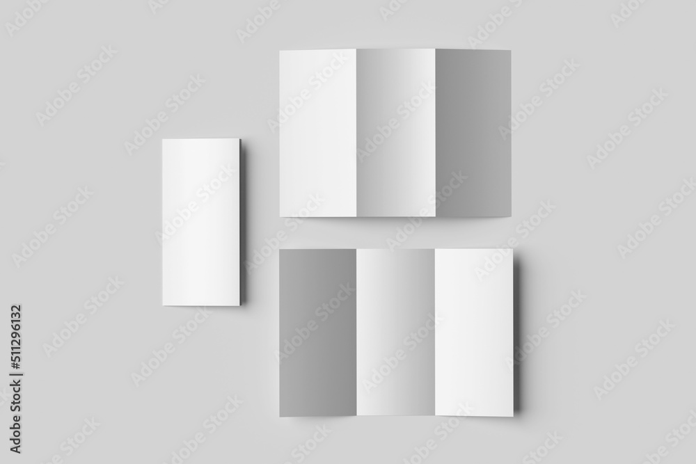 Trifold brochure mockup