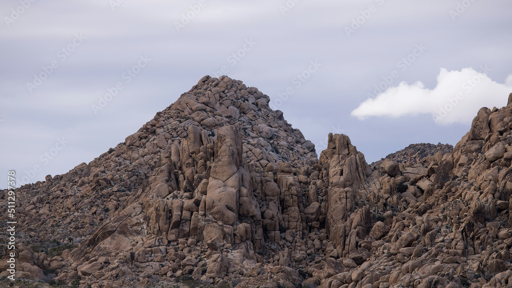 Fototapeta premium Mountains with patterns in the sunlight