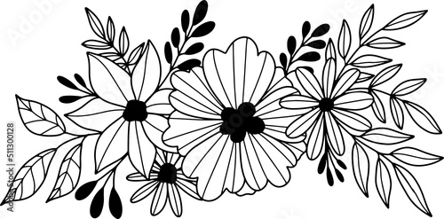 collection forest fern eucalyptus art foliage natural
leaves herbs inline style. Decorative beauty, elegant illustration 
Vector Flower Botanical