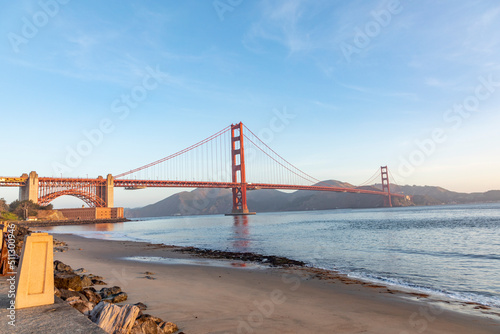 golden gate bridge in San Francisco in dawn