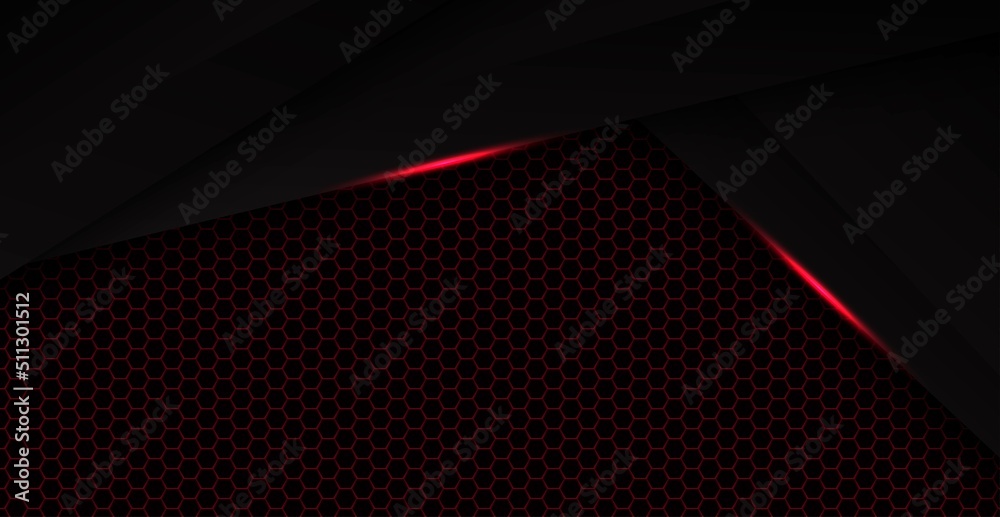 abstract red black space frame layout design tech triangle concept with hexagon texture background. eps10 vector abstract red black space frame layout design tech triangle concept with hexagon texture background. eps10 vector