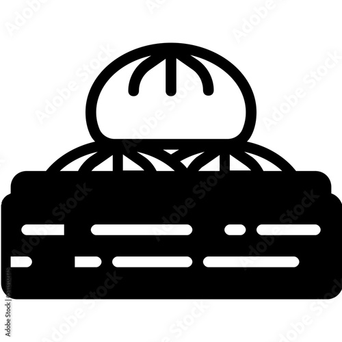 dumpling glyph icon