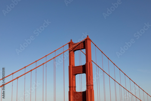 golden gate bridge in San Francisco in dawn © travelview