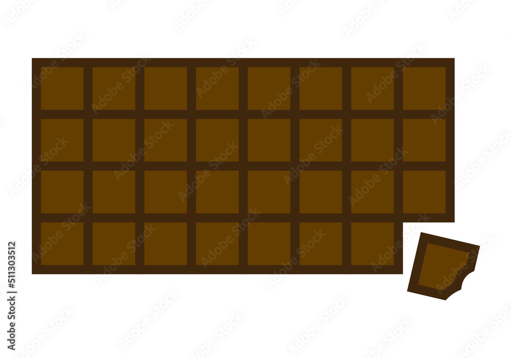 Tableta de chocolate negroe n fondo blanco. Tableta de chocolate negroe n fondo blanco.