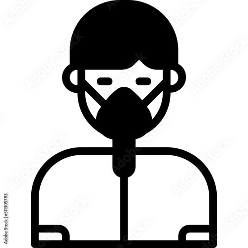 oxygenation glyph icon