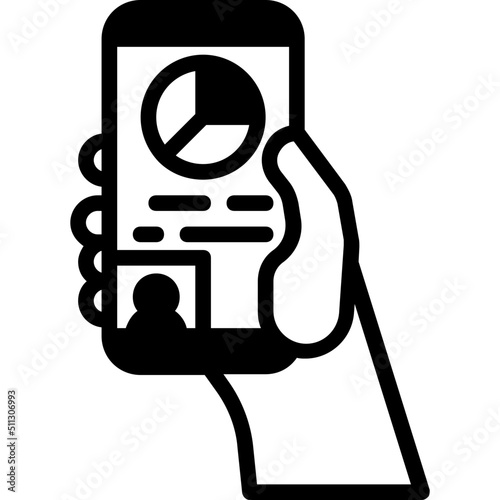 mobile vdo call glyph icon
