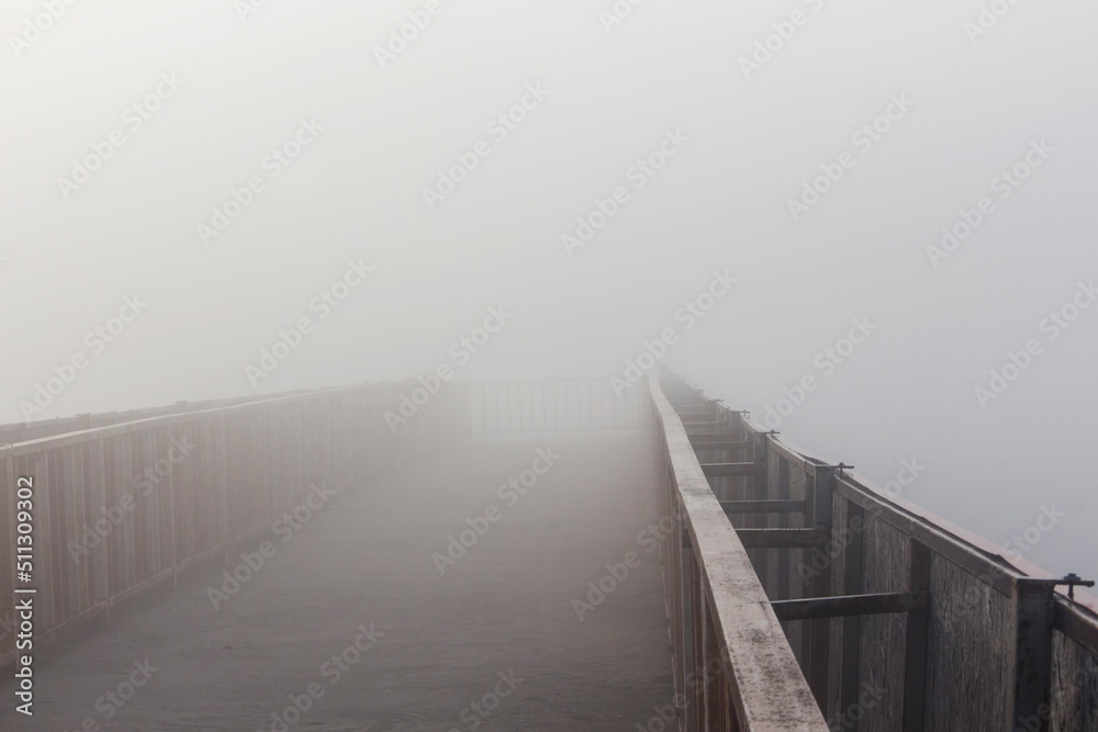 fog on the bridge