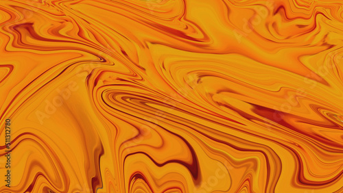 Illustration created by computer program. Marigolds with Liquify melt to blend in. Make the objects inside stand out. Simulate a shallow depth of field by creating a blurred background with yellows an