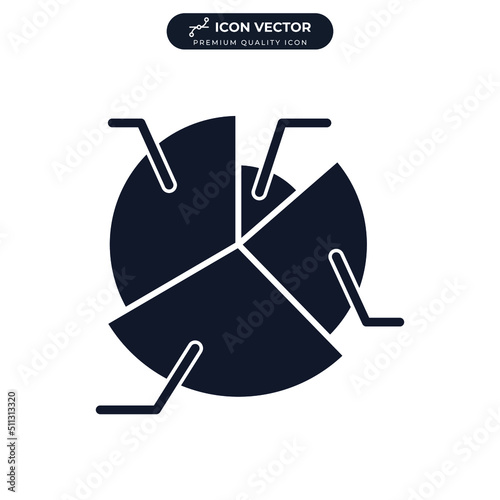 graph icon symbol template for graphic and web design collection logo vector illustration