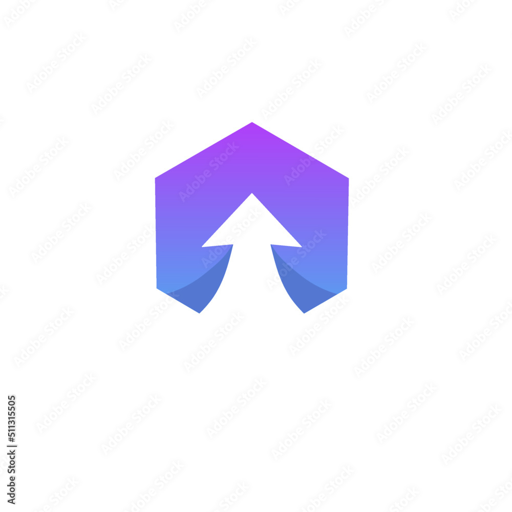 Illustration vector graphics of template logo hexagon finance perfect for business logo Illustration vector graphics of template logo hexagon finance perfect for business logo